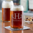 Holloway Personalized Beer Can Glass