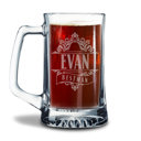 Groomsmen 1 Personalized Glass Beer Stein
