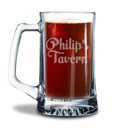 Philip's Tavern Personalized Glass Beer Stein