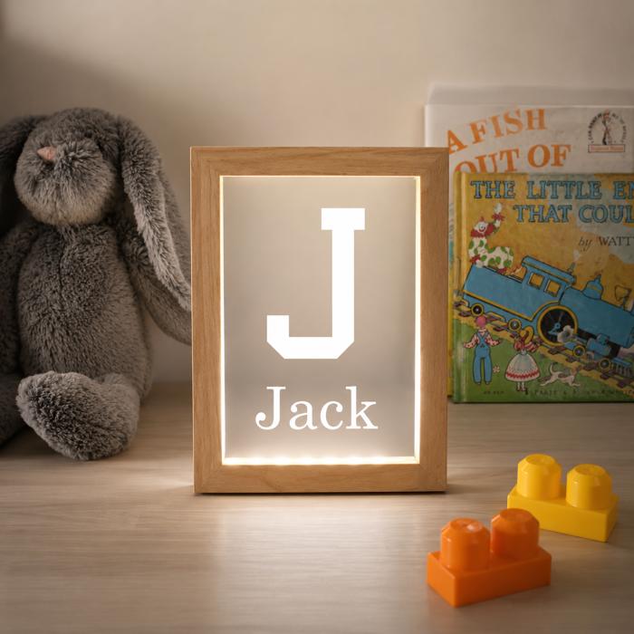 Kids Personalized Acrylic Night Light Frame