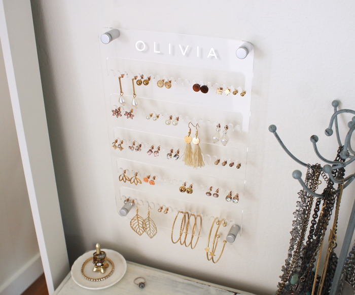 Personalized Jewelry Wall Mount