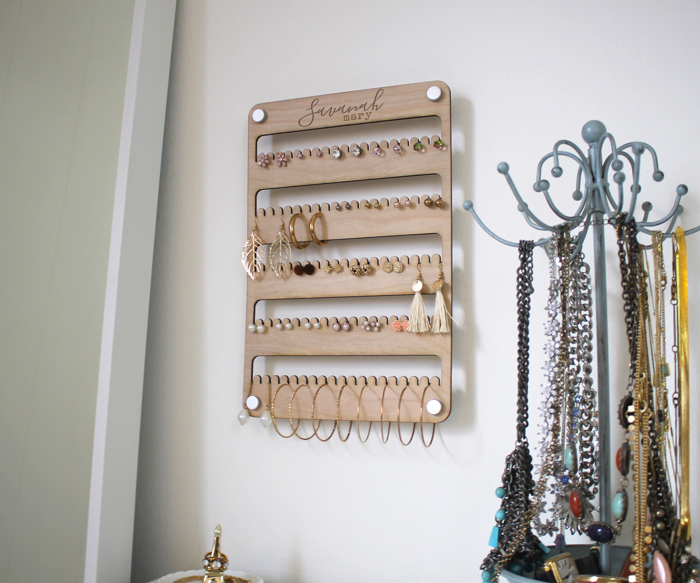 Personalized Jewelry Wall Mount