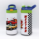 Sports Car Personalized Kid's Metal Tumblers with Straw