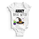 Basic Witch Personalized Halloween Onesies