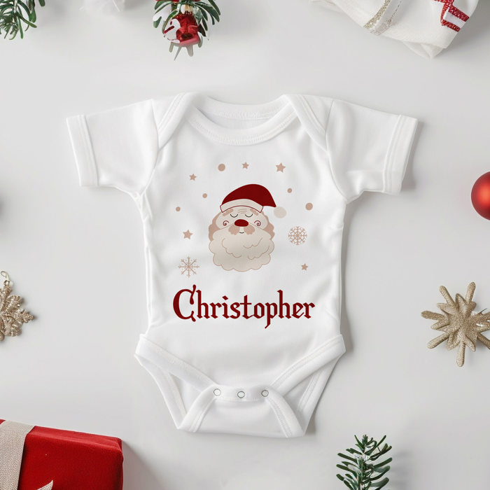 Personalized Christmas Baby Onesie