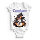 Witch Personalized Halloween Onesies