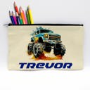 Monster Truck Personalized Pencil Bags