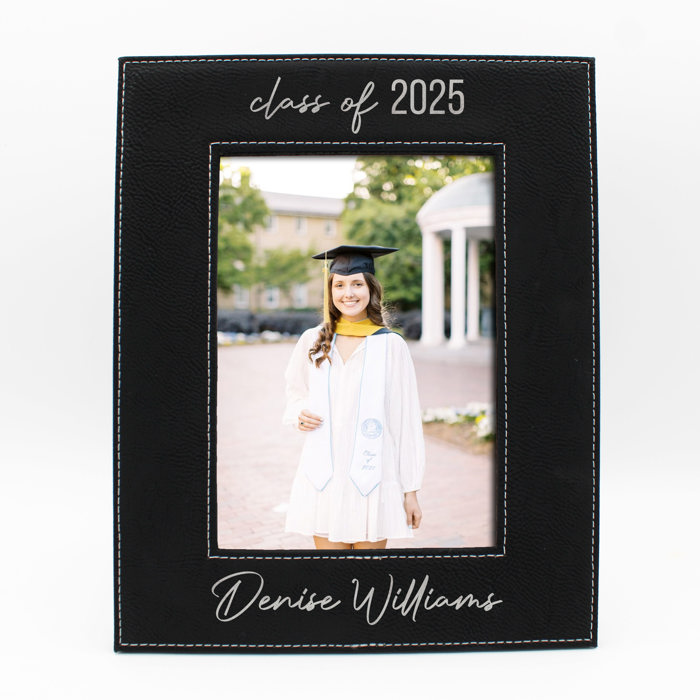 Personalized Leather Graduation Picture Frame