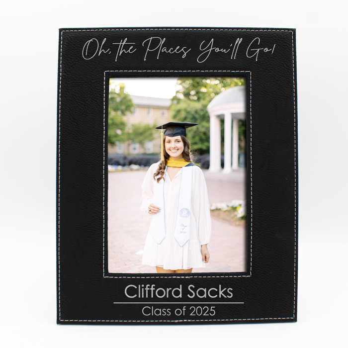 Personalized Leather Graduation Picture Frame