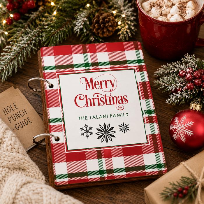 Personalized Cards of Christmas Past Card Book