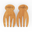 Carter Personalized Bamboo Salad Hands