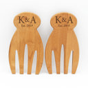 K & A Personalized Bamboo Salad Hands