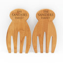 The Sanders Family Personalized Bamboo Salad Hands