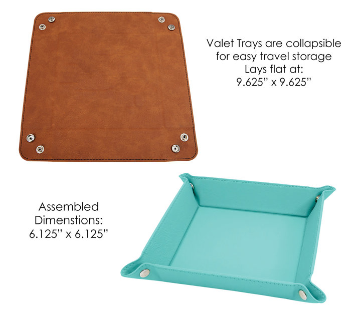 Personalized Leather Tray for Dad