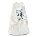 Whale Personalized Swaddle Sleep Sack