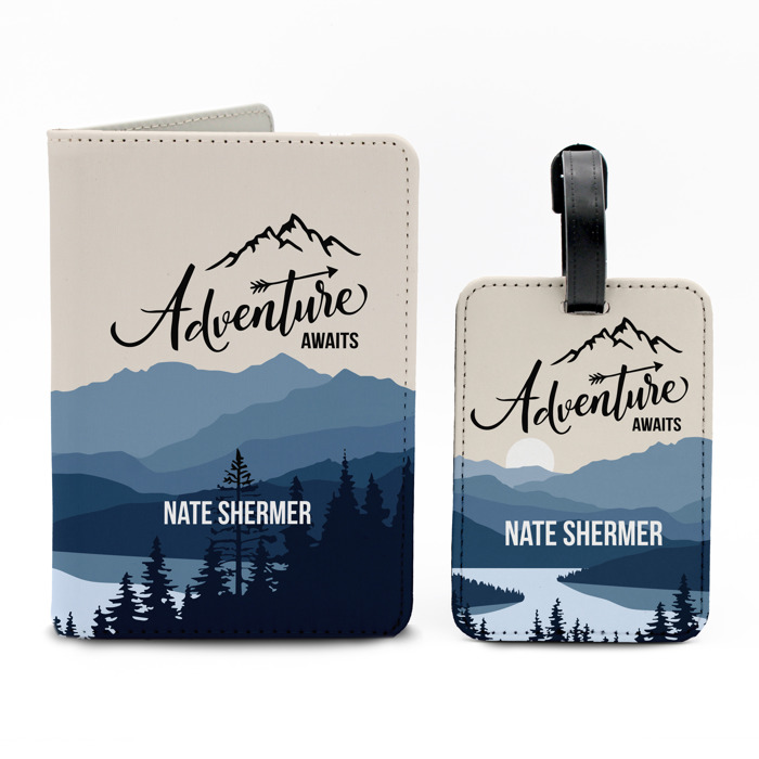 Personalized Passport & Luggage Tag Set