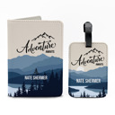 Adventure Mountains Personalized Passport & Luggage Tag Set