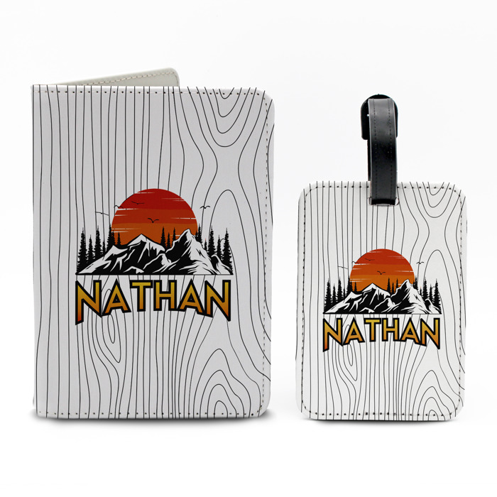 Personalized Passport & Luggage Tag Set