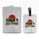 Mountain- Nathan Personalized Passport & Luggage Tag Set