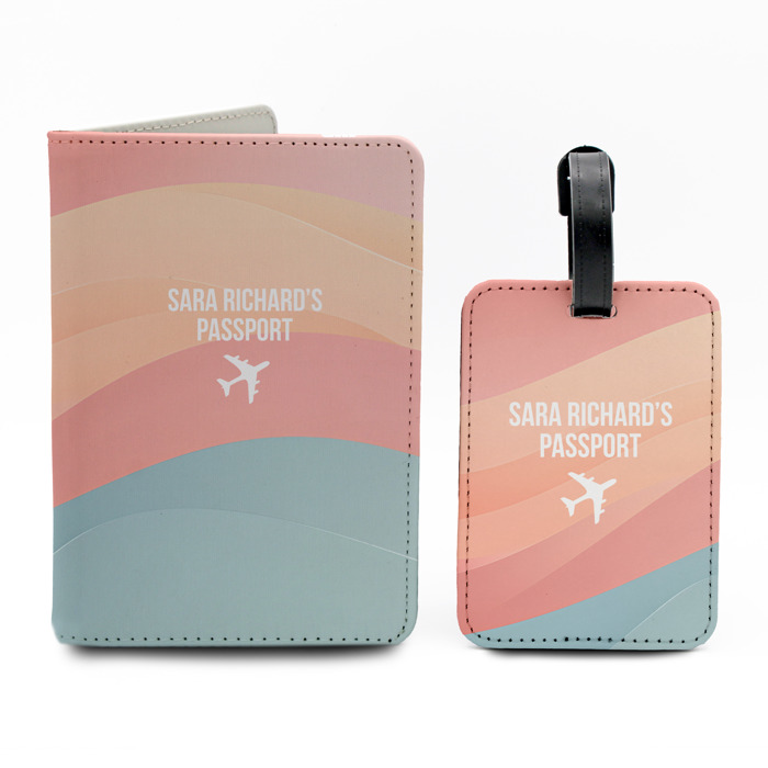 Personalized Passport & Luggage Tag Set