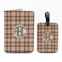 Argyle Personalized Passport & Luggage Tag Set
