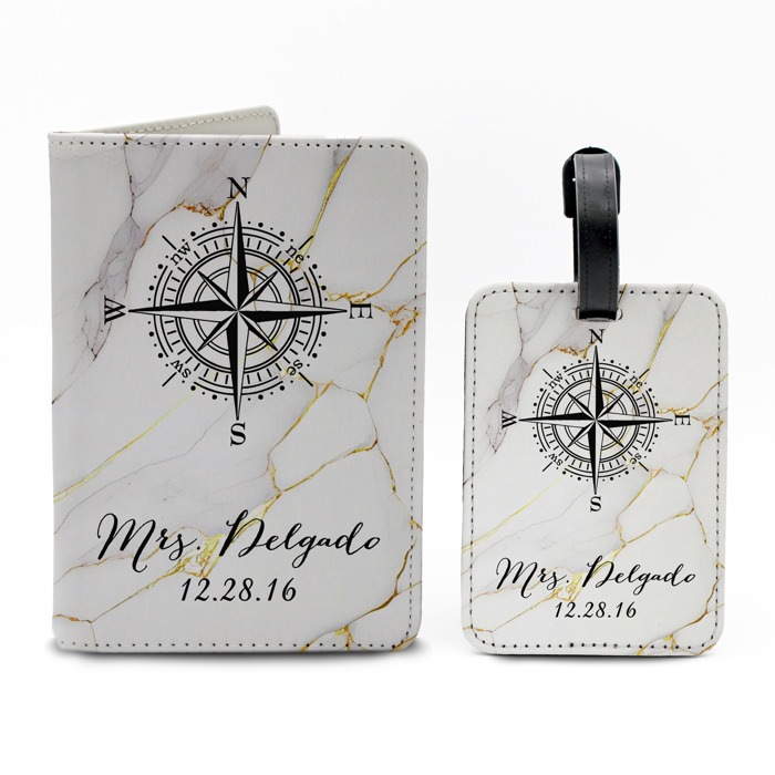 Personalized Passport & Luggage Tag Set