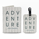 ADVENTURE- Greenfield Personalized Passport & Luggage Tag Set