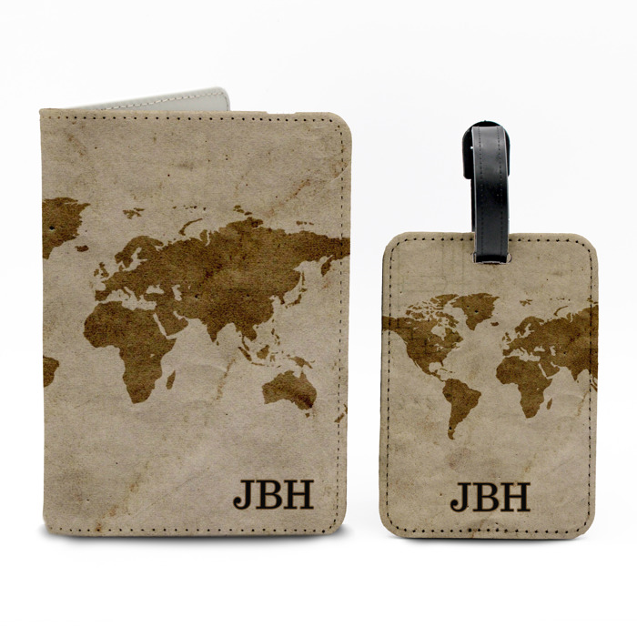 Personalized Passport & Luggage Tag Set