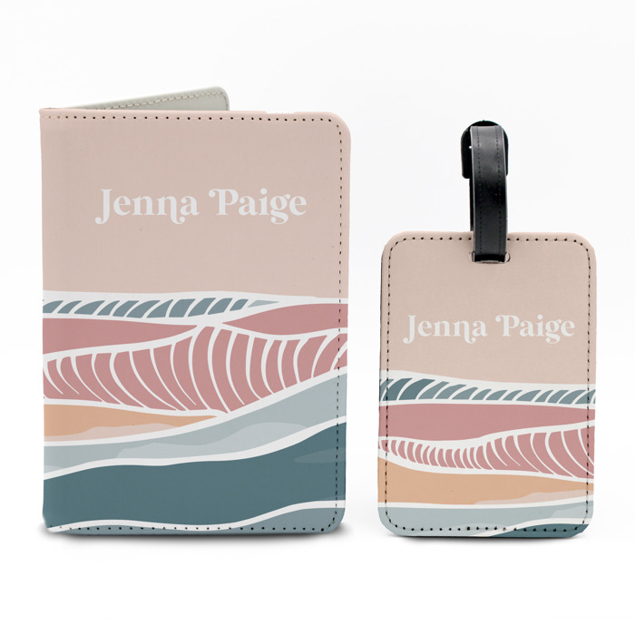 Personalized Passport & Luggage Tag Set