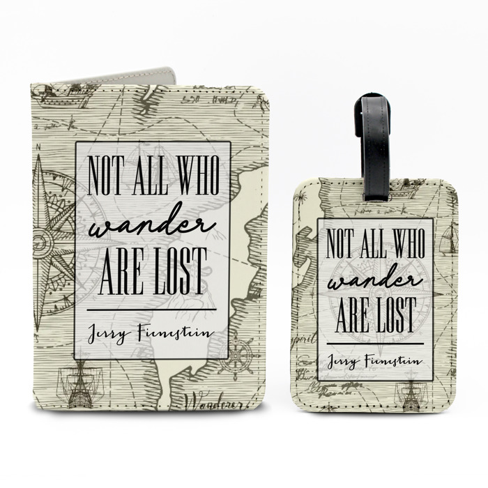 Personalized Passport & Luggage Tag Set