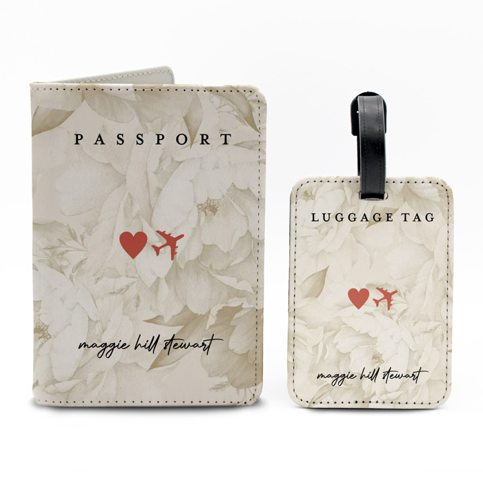 Personalized Passport & Luggage Tag Set