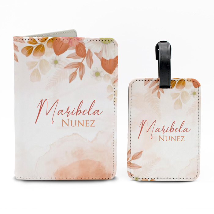Personalized Passport & Luggage Tag Set