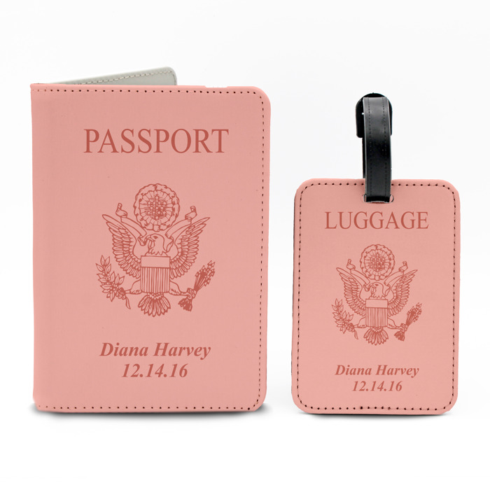 Personalized Passport & Luggage Tag Set