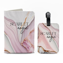 Scarlet Personalized Passport & Luggage Tag Set