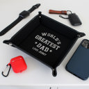 Personalized Leather Tray for Dad