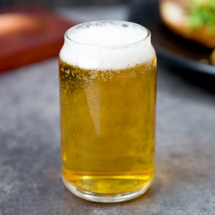Personalized Beer Can Glass