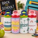  Personalized Kid's Metal Tumblers with Straw