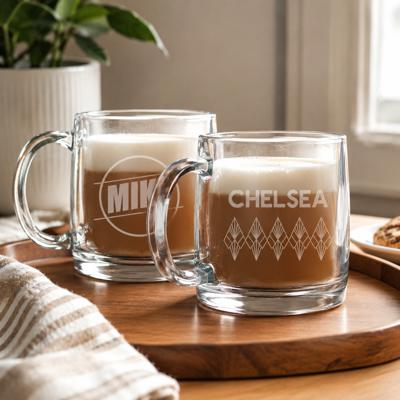Personalized Glass Coffee Mug