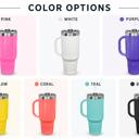  40 oz. Personalized Metal Tumbler with Straw