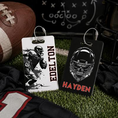 Personalized Football Bag Tags
