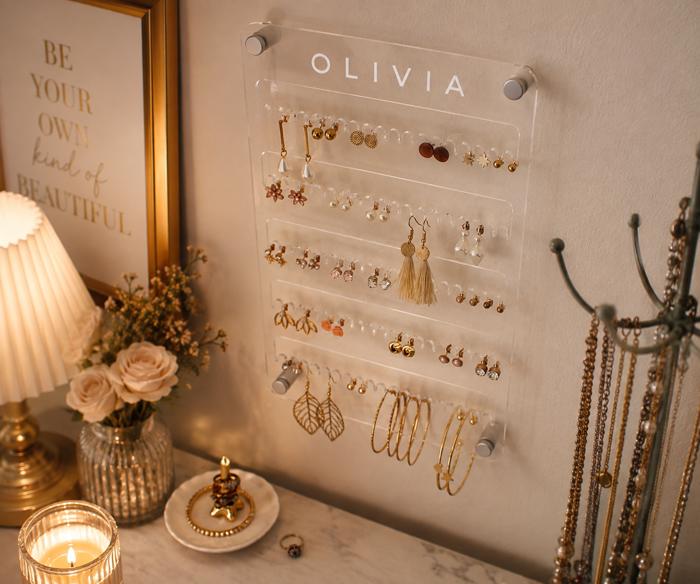 Personalized Jewelry Wall Mount