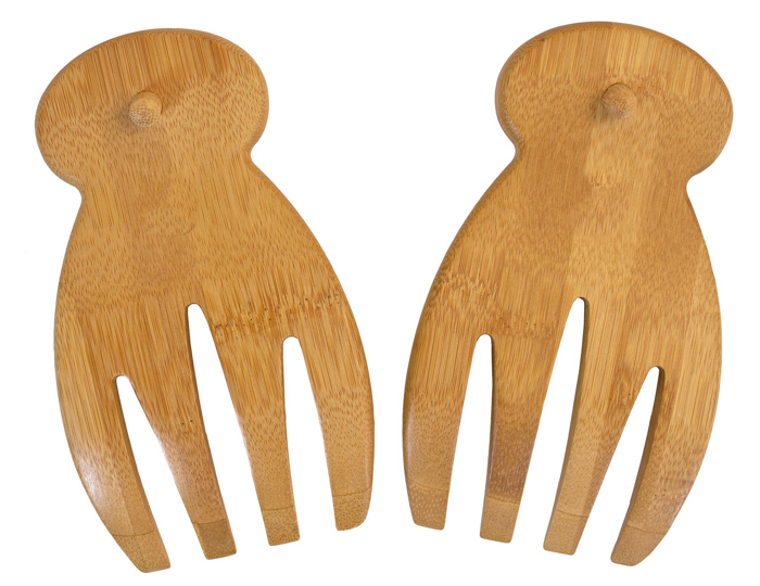Personalized Bamboo Salad Hands