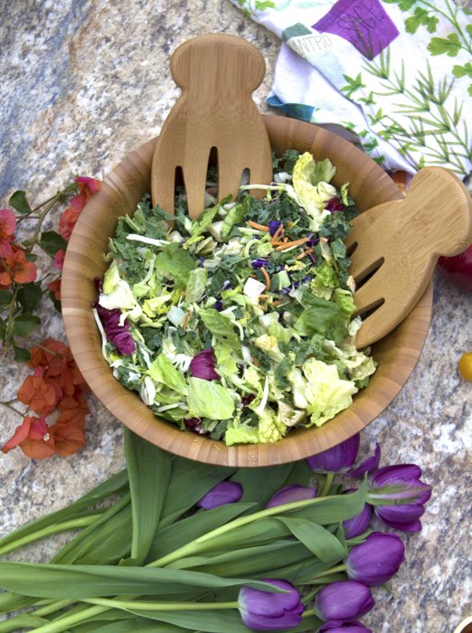 Personalized Bamboo Salad Hands