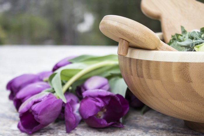 Personalized Bamboo Salad Hands