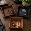 Personalized Leather Tray for Dad