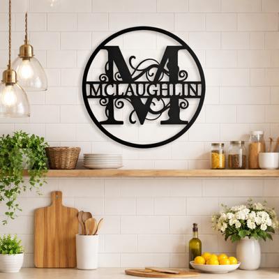 Metal Monogram Sign