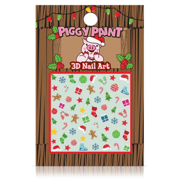 Piggy Paint 3D Nail Art Stickers - Multiple Patterns Available