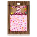 Flowers Piggy Paint 3D Nail Art Stickers - Multiple Patterns Available