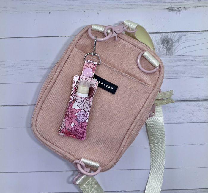 Aqua Boho Floral Lip Balm Holder