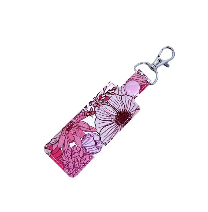 Pink Floral Lip Balm Holder